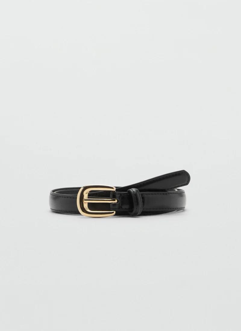 مانجو Buckle Skinny Belt