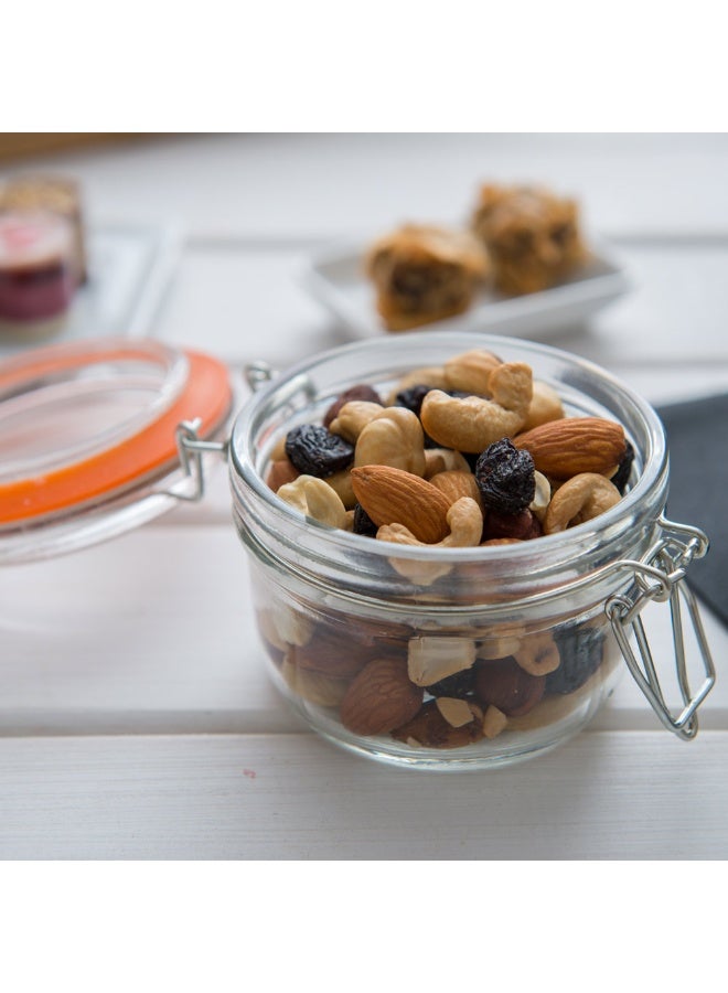 Restaurantware Clamp Lid Mason Jar - Mason Jars with Trigger Lid - Store liquids or dry goods, Serve Desserts, Drinks or Appetizers - 5 oz - 10ct Box - Image 3