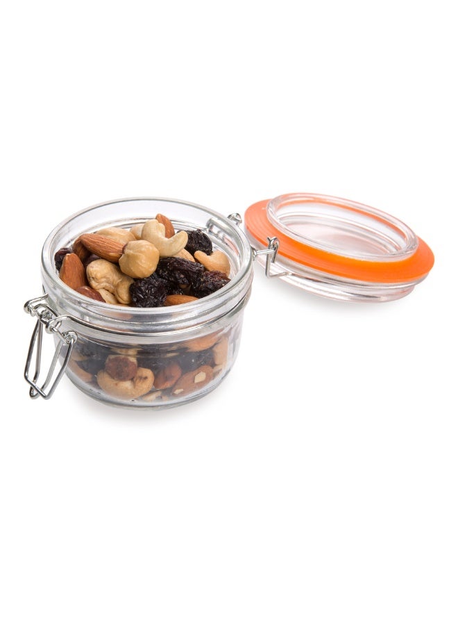 Restaurantware Clamp Lid Mason Jar - Mason Jars with Trigger Lid - Store liquids or dry goods, Serve Desserts, Drinks or Appetizers - 5 oz - 10ct Box - Image 2