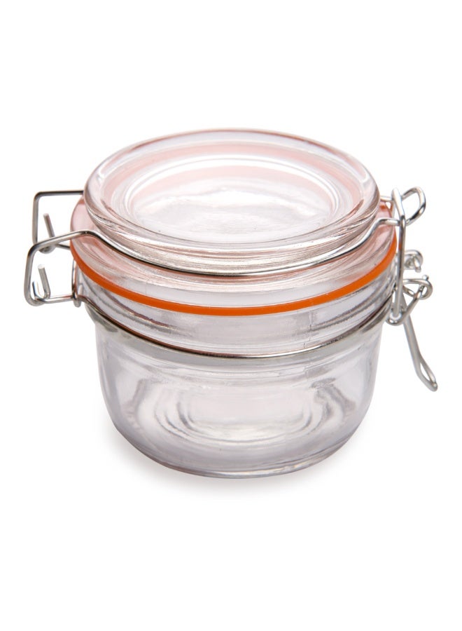 Restaurantware Clamp Lid Mason Jar - Mason Jars with Trigger Lid - Store liquids or dry goods, Serve Desserts, Drinks or Appetizers - 5 oz - 10ct Box - Image 1