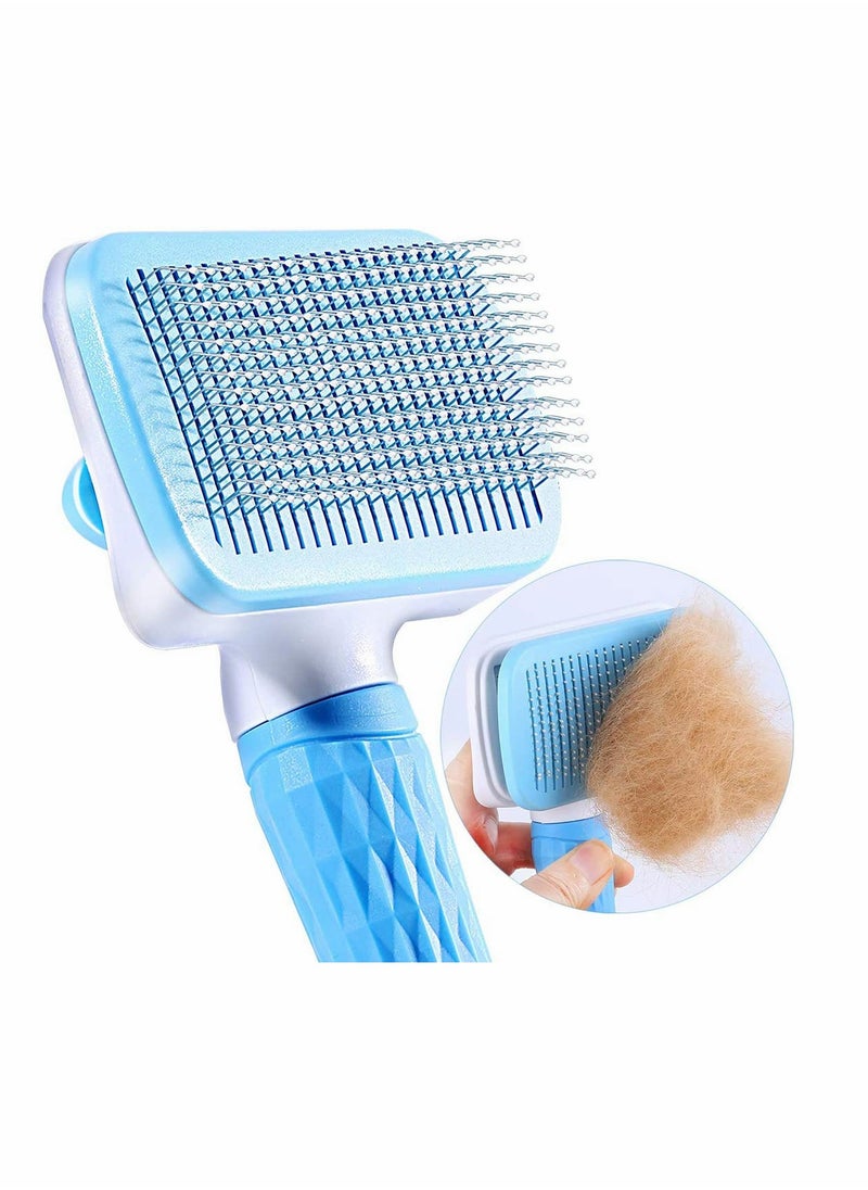 SYOSI Pet Supplies Comb Self Cleaning Slicker Brush For Dogs Pet Cat Fur Hair Grooming Cat Comb Dog Hair Shedding Hair Tool Brush Products For Short Long Hair Breeds Animals  - Image 1