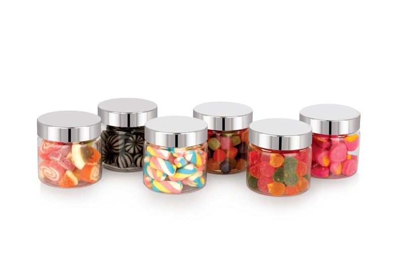 Homeor Plastic Storage Jar & Container, Airtight BPA Free Container for Kitchen Storage, Grocery Kitchen Container, Stackable & Transparent Organizer, Masala Dabba, Multipurpose Jar, 200 ML Set 6 - Image 5