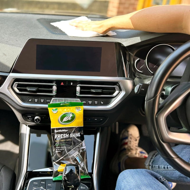 TurtleWax Turtle Wax Multi-Purpose Wipes for Car Interior (Fresh Shine Matt Wipes) - Image 5