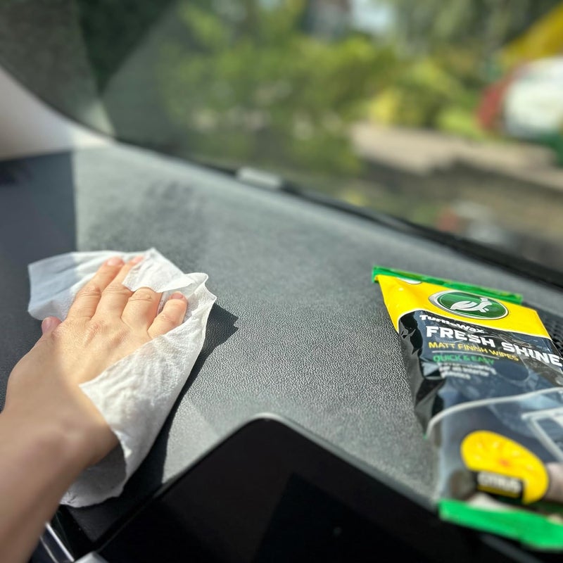 TurtleWax Turtle Wax Multi-Purpose Wipes for Car Interior (Fresh Shine Matt Wipes) - Image 4