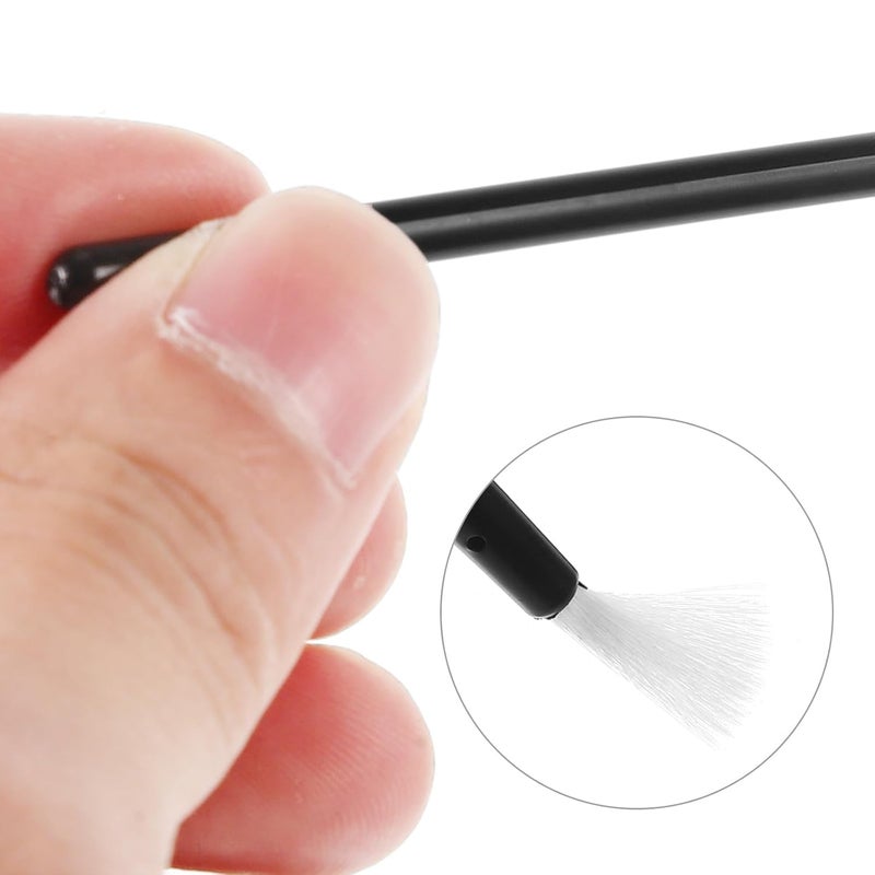 Disposable Lash and Lip Brush Set 100pcs, Black Portable Makeup Applicators for Lipstick, Nail Polish, and Travel Beauty Tools for Women - Image 3