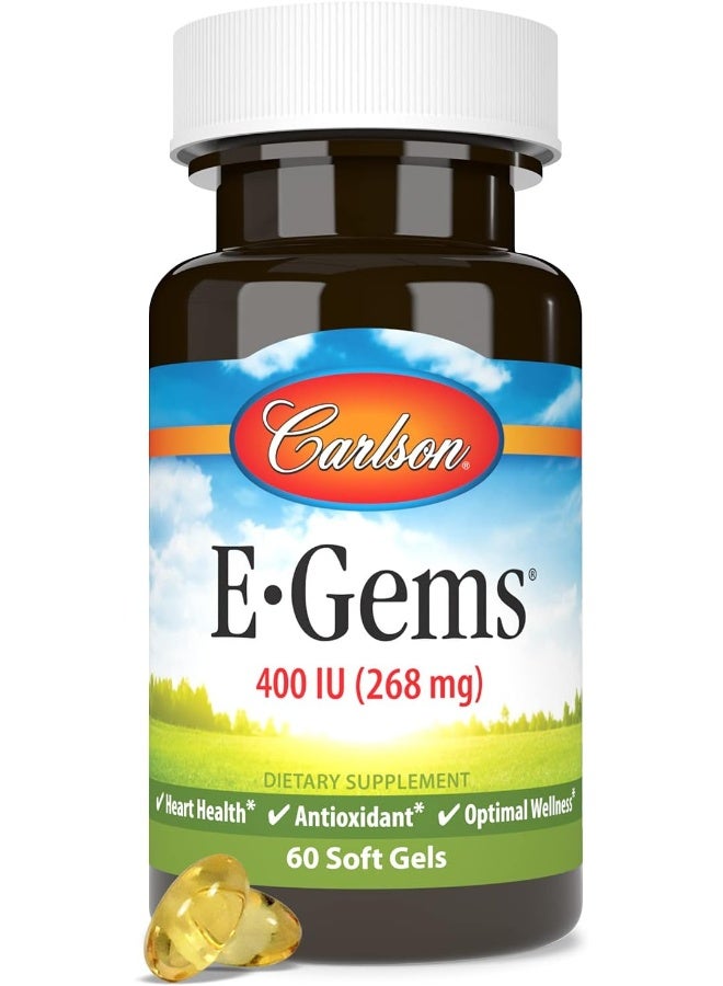 Carlson E-Gems Natural Vitamin E Soft Gels 400 IU for Adults - Image 5