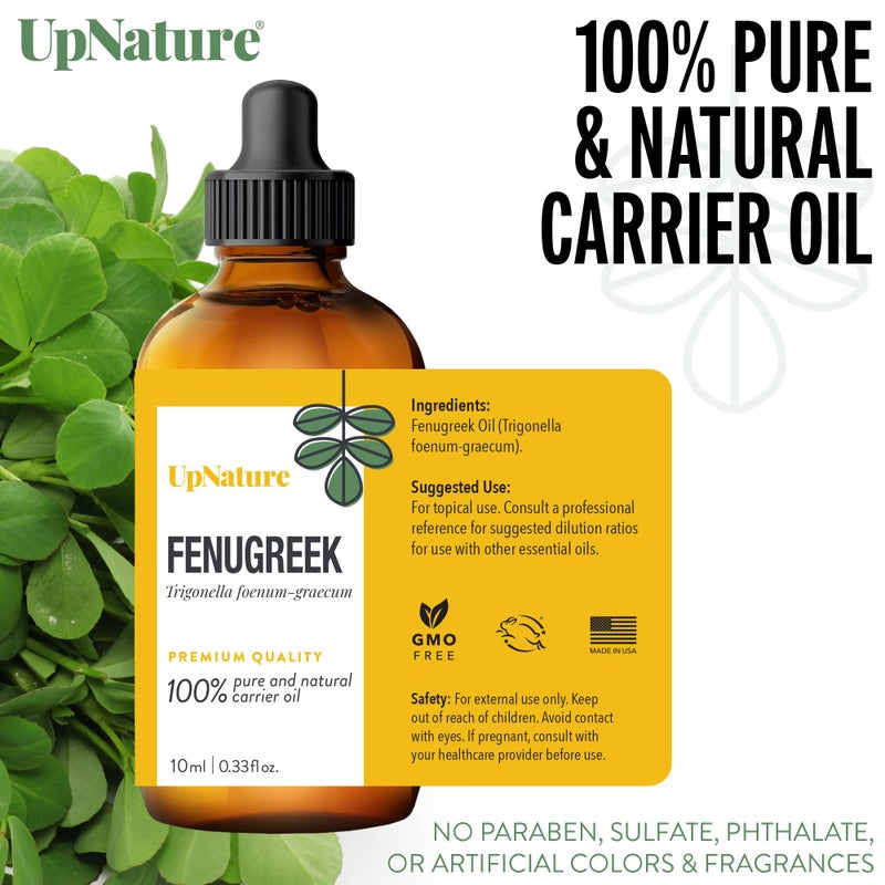 UpNature Fenugreek Oil - 100% Pure Fenugreek Seed Extract Essential Oil, 2oz - Image 3