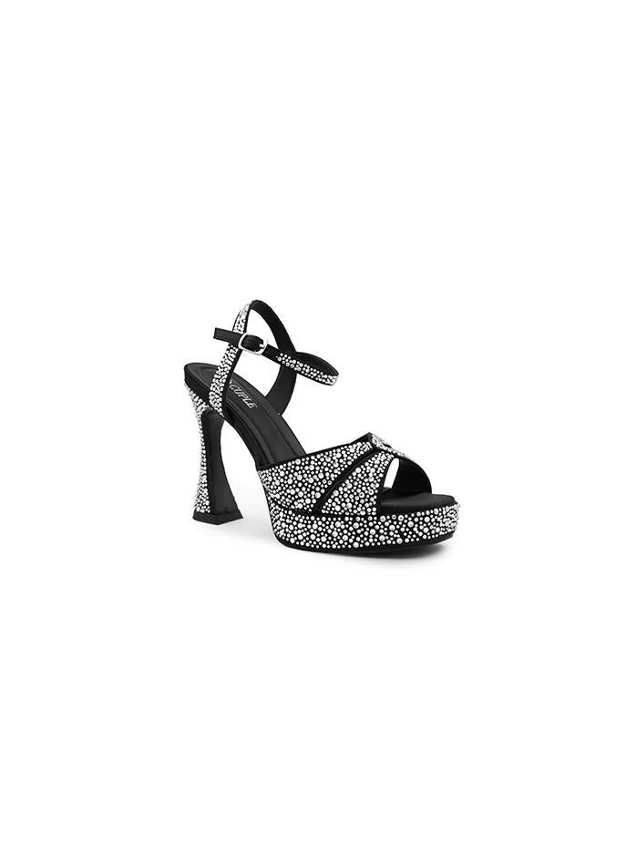 Cuple Cuple Embellished Ankle Strap Platform Heels