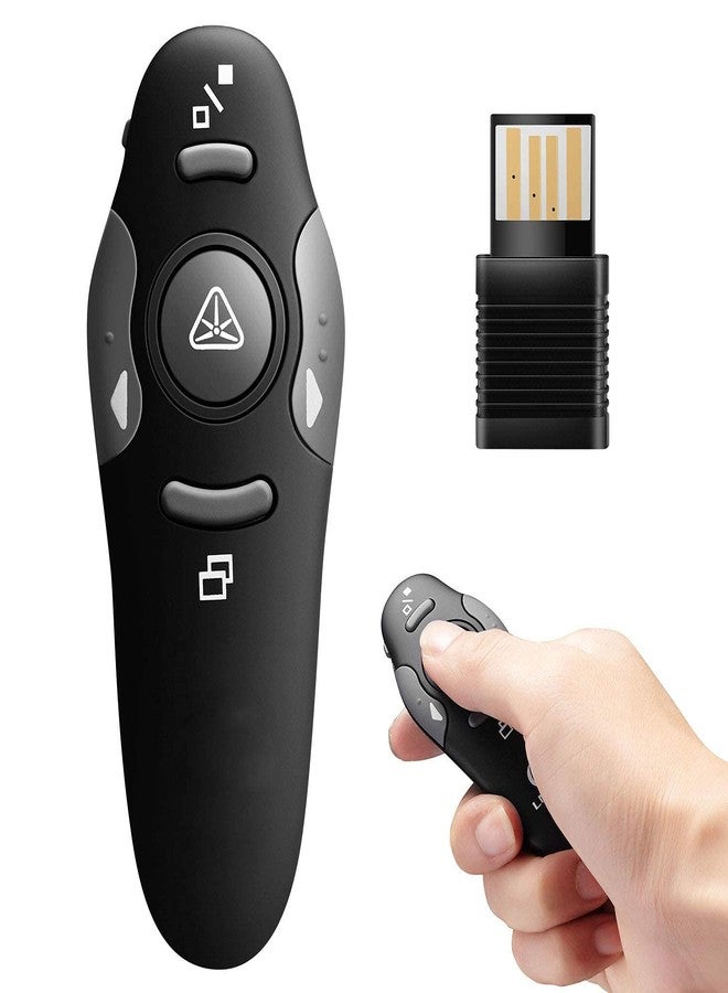 atdaraz جهاز تحكم عن بعد لاسلكي USB احترافي من atdaraz، مؤشر ليزر، وحدة تحكم في تغيير الشرائح لعرض شرائح PowerPoint PPT - Image 1