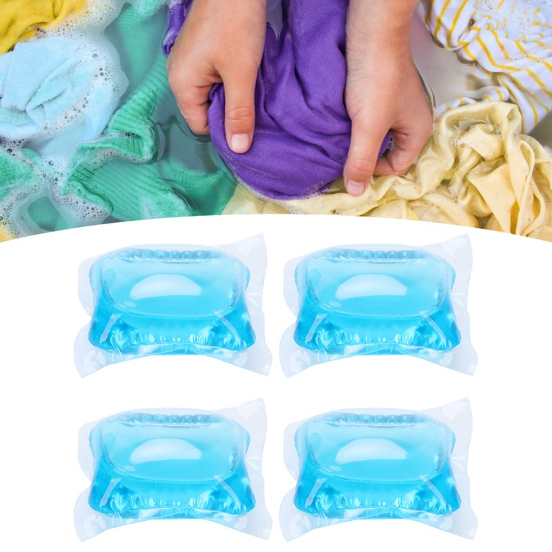 60PCS 8g Laundry Washing Cleaning Beads Capsules Travel Washing Cleaning SuppliesBlue - Image 1