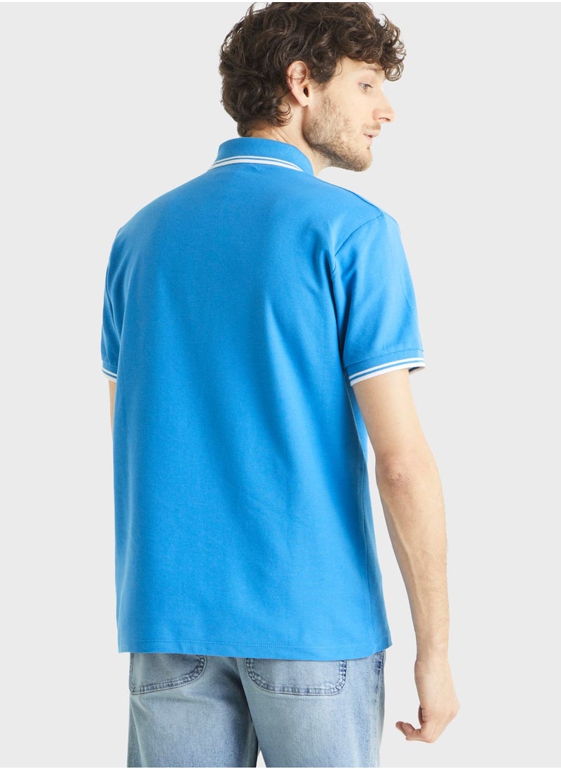 Celio - Tipped Polo - Image 1