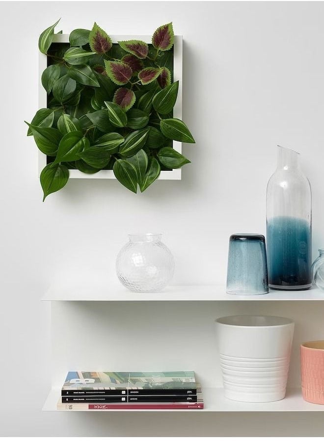 FEJKA Artificial plant, wall mounted/in/outdoor green/lilac, 26x26 cm - Image 2