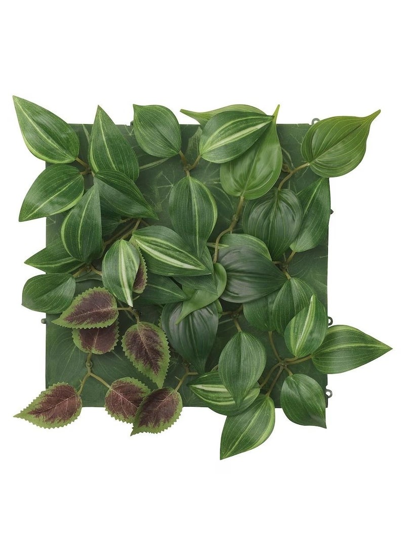 FEJKA Artificial plant, wall mounted/in/outdoor green/lilac, 26x26 cm - Image 1