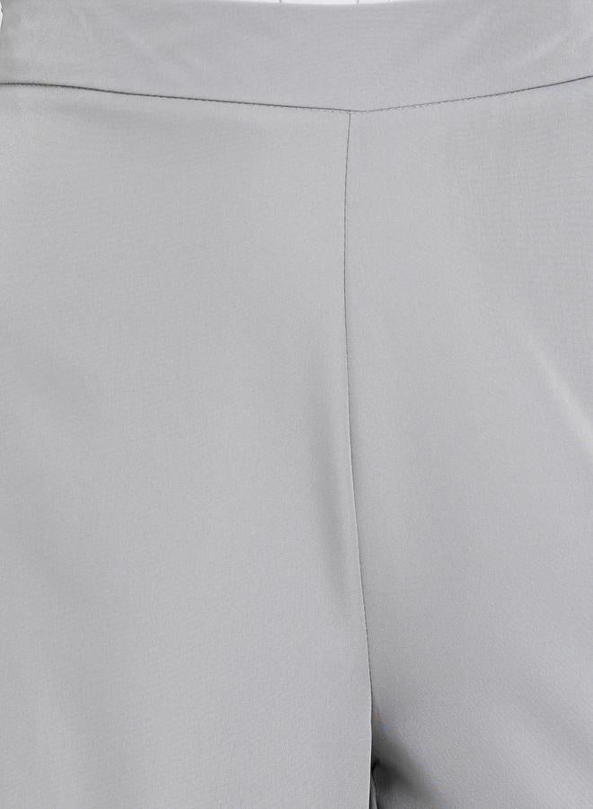 Styli Grey Wide Leg Trousers - Image 3