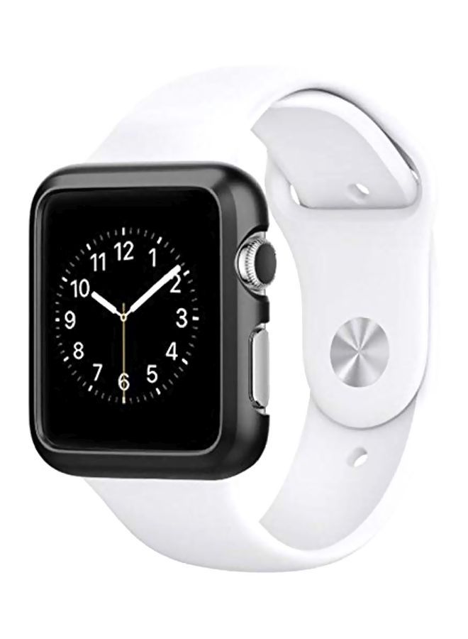 NIBEMINENT Bumper Case Cover For Apple Watch Series 2 Black - Image 4