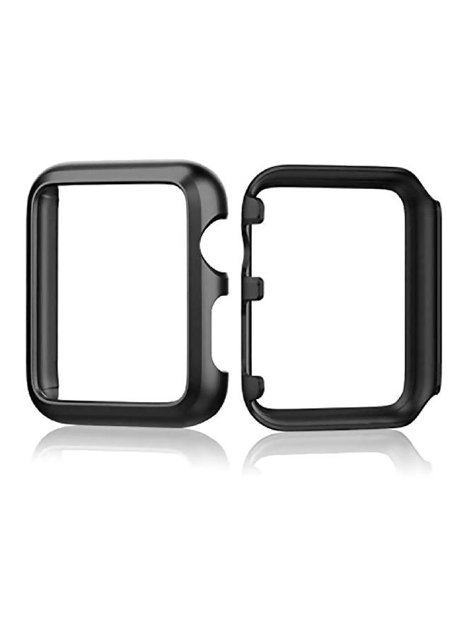 NIBEMINENT Bumper Case Cover For Apple Watch Series 2 Black - Image 2