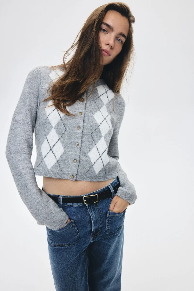 H&M Jacquard-knit cardigan