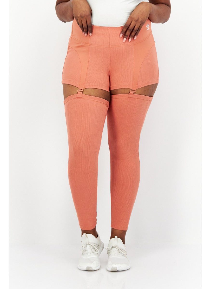 adidas Originals Women Plus Size Running Leggings, Brown  - Image 1