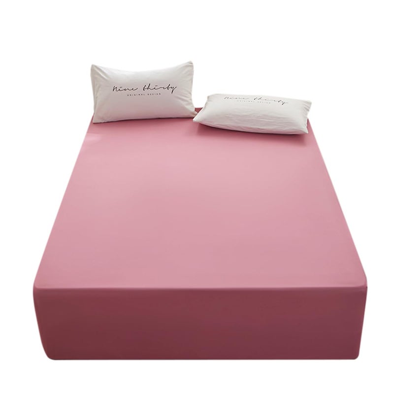 rushrushlulu Bedding TwinXL Size Fitted Sheet Only-TwinXL Size Deep Pocket Bottom Fitted Sheet Fits 15inches Bed Matress Sheet Soft and Microfiber Easy Care-Lotus Root Starch - Image 1