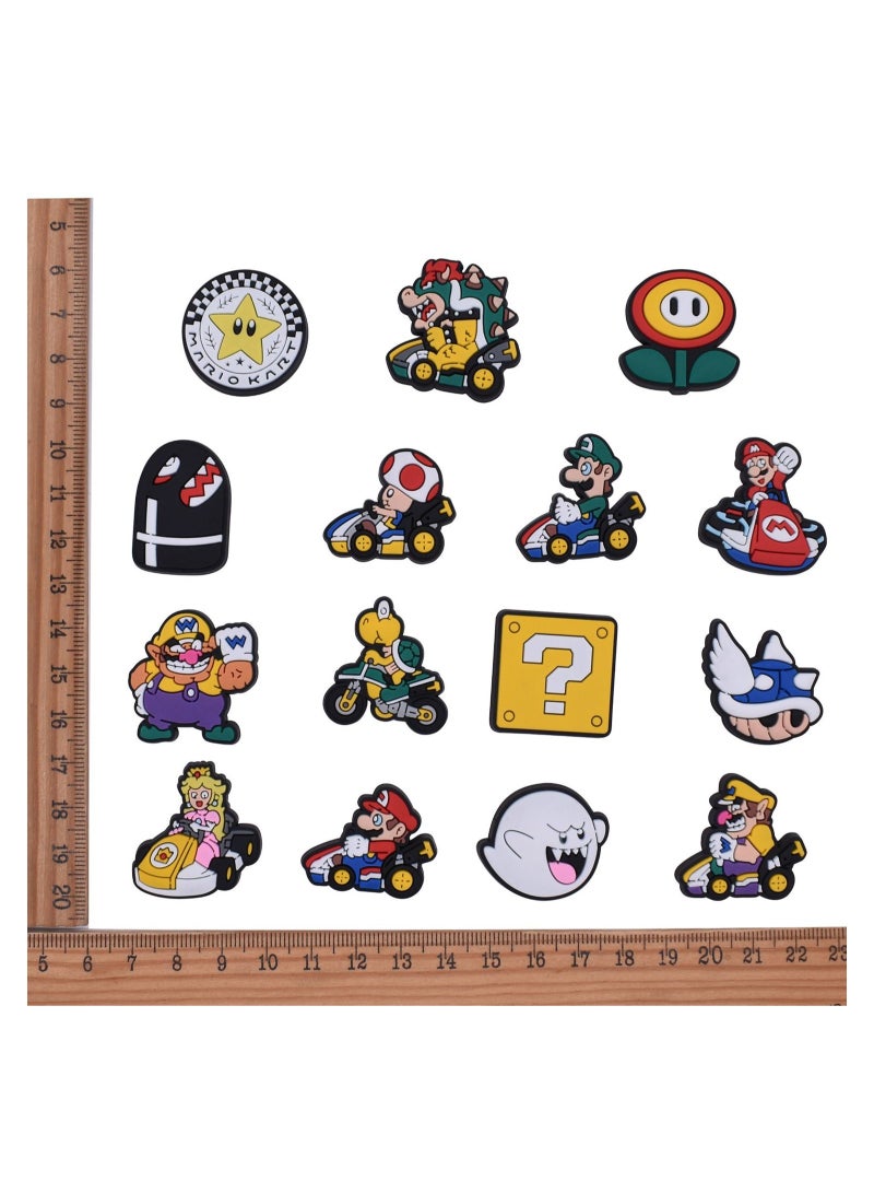 KASTWAVE 32 PCS Croc Charms for Boys Kids, Anime Croc Pins Cartoon Croc Charms Designer Shoe Charms for Decoration Bubble Slides Bracelet Clog Sandals Wristband Party Favor - Image 3