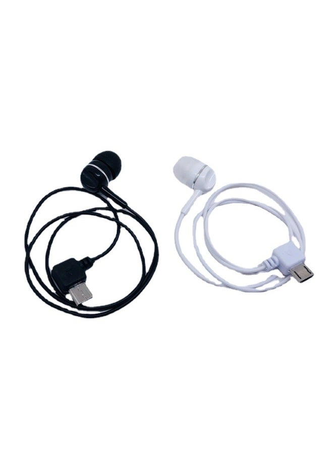 Bluetooth Sub-headset Short Line 5p In-ear Micro USB Android V8 Dual-channel Bluetooth Single-side Headset-Color:Color Mixing Random Hair  - Image 5