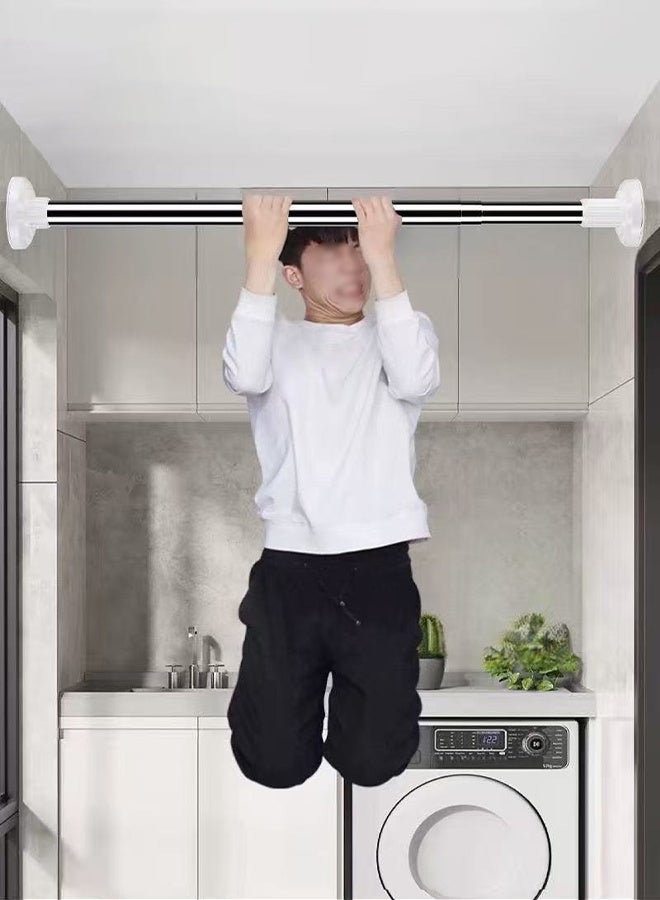 CozyNest Premium Stainless Steel Tension Curtain Rod No Drill Non-Slip Extendable Shower Rod Closet Hanging Rod for Wall Mount Room Divider Bedroom Living Room Balcony 70-120cm - Image 5