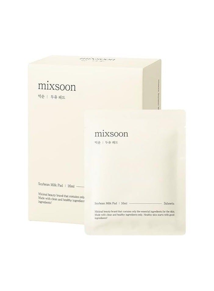 mixsoon Mixsoon Soybean Milk Pad 10ea | Korean Skin Care For Dry Skin | Deep Moisturizing Beauty Products | Soothing Sheet Mask | Ph Balanced Sheet Mask | Face Care For Sensitive Skin  - Image 1