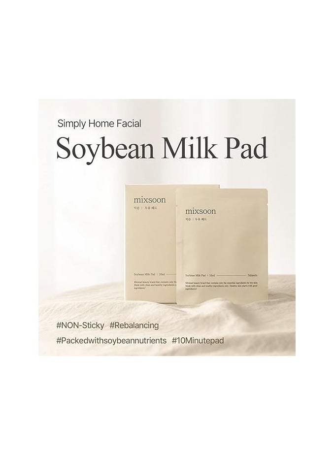 mixsoon Mixsoon Soybean Milk Pad 10ea | Korean Skin Care For Dry Skin | Deep Moisturizing Beauty Products | Soothing Sheet Mask | Ph Balanced Sheet Mask | Face Care For Sensitive Skin  - Image 2