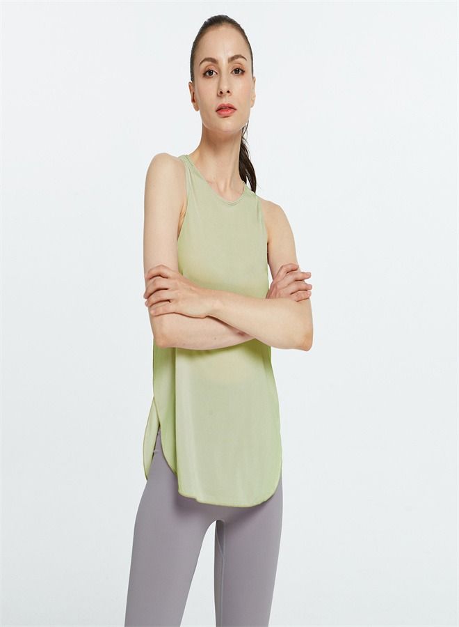 Loquat Women's Solid Color Loose Yoga Vest 