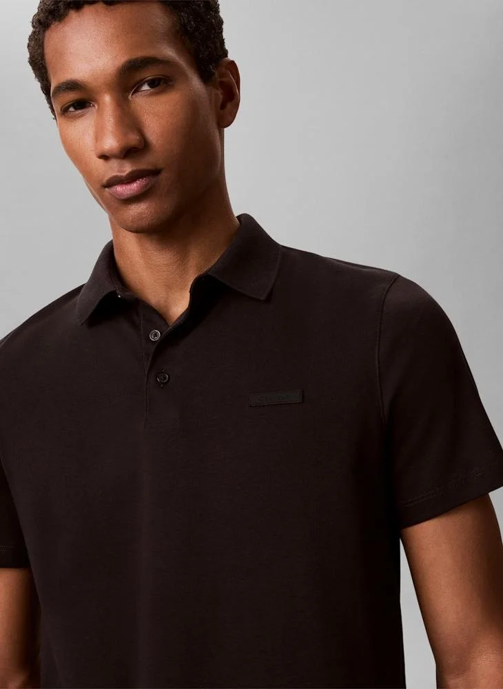 Calvin Klein  Slim Fit Logo Patch Polo Shirt for Men | Best Price UAE