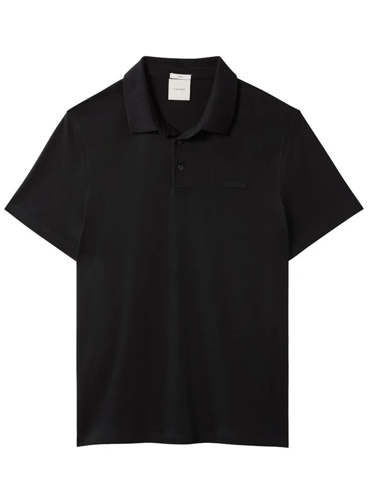 Calvin Klein  Slim Fit Logo Patch Polo Shirt for Men | Best Price UAE