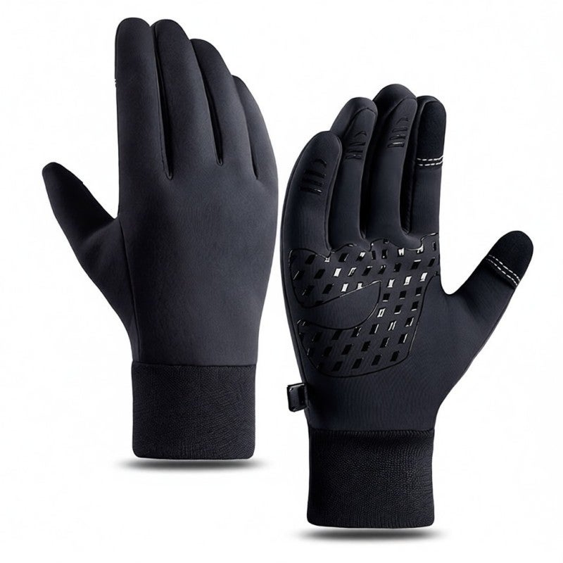 Winter velvet windproof and waterproof motorcycle/bicycle touch screen warm gloves Q802