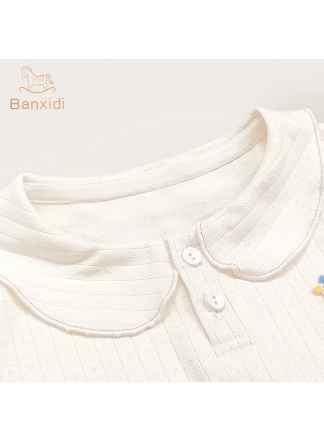 Benhedi Banxidi Girls' Long Sleeve T-Shirt Spring/Autumn New Princess Doll Collar Top Children'S Bottoming Shirt Fall - Image 2