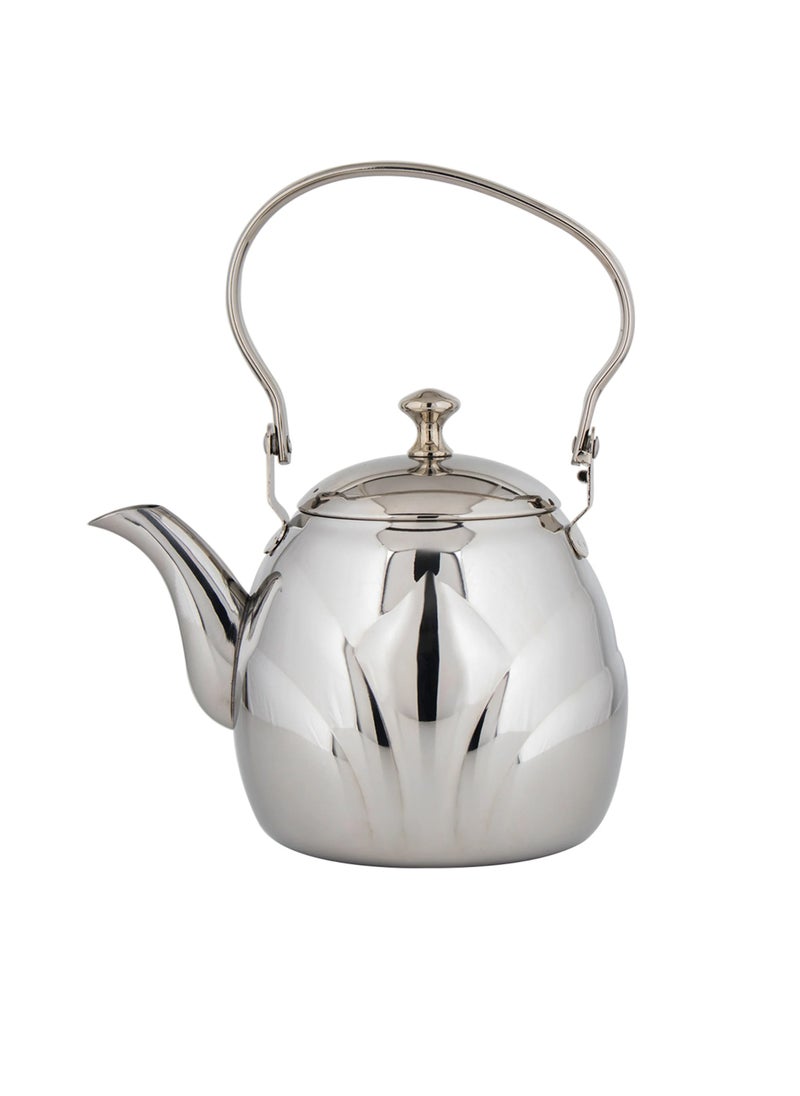 Silver Stainless Steel Teapot 1.30 Litter - pzsku/Z8F4A344BBCF7661A1B5BZ/45/_/1727190417/01376a6f-ea28-4c91-8df6-6e1903084b54