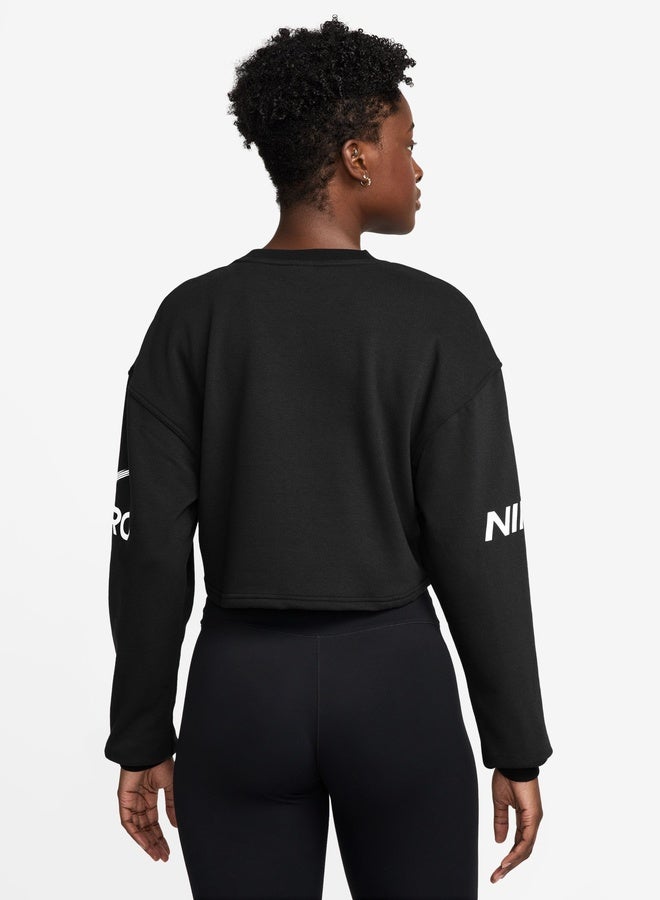 Nike Women’S Nike Performance Dri-Fit Fleece Crew - Image 2