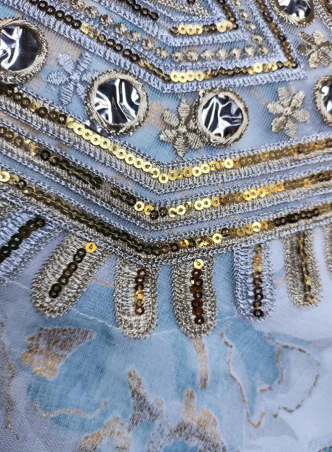 Take Two  Women Floral Printed Sequins Embellished Jalabiya for Women | Best Price UAE