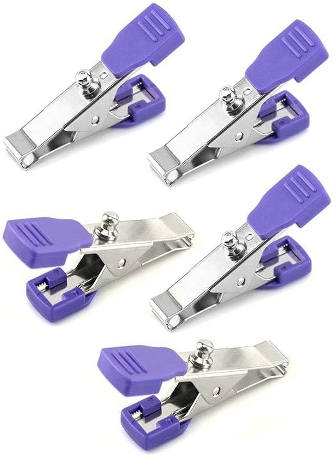 VSUREMED Veterinary Electrode Clips, 5 Pack Universal Accurate EKG/ECG Limb Clip Multi-Function Clamp Adapters for Electrode Resting Tabs, Snap Pinch Needle Banana - Image 1