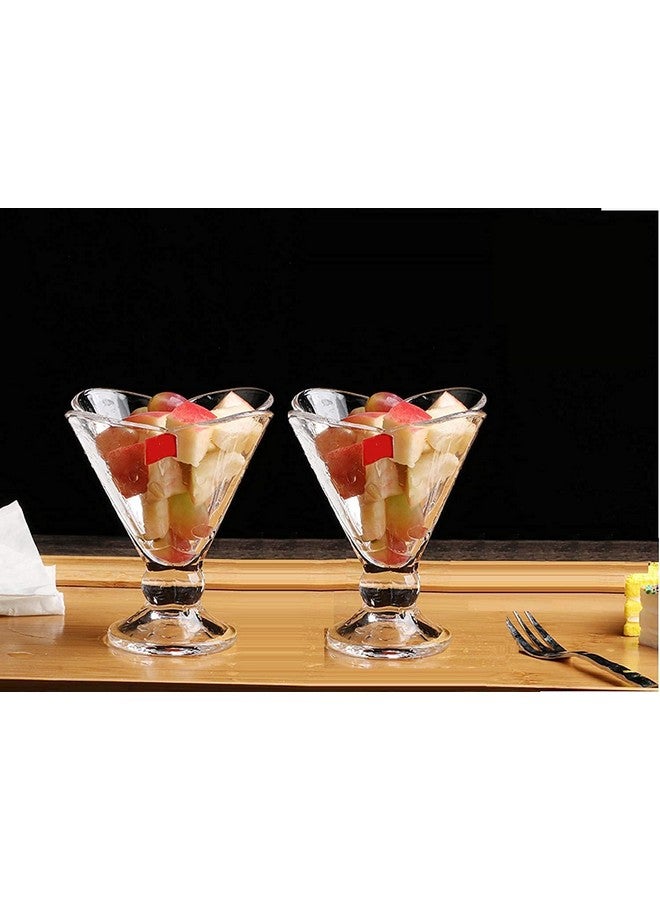 Kosh Crystal Clear Flower Shape Style Dessert Bowl, Ice Cream Bowl Set, Pudding Set, Mock Tails, Cocktails & Fruit Salad Glass Bowl (Set Of 6) - 120 Ml - Image 5