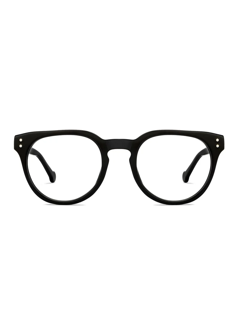 لينسكارت بلو LENSKART BLU | Zero Power Blue Cut Computer Glasses | Anti Glare, Lightweight & Blocks Harmful Rays | UV Protection Specs | Black | Men & Women | Large | LB E16064