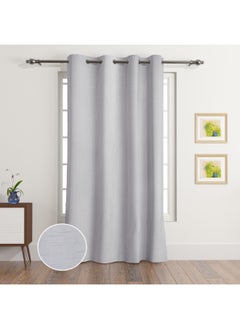 Home Box Amity Dupioni Extra Long Single Curtain 140 X 300 Cm  - Image 3