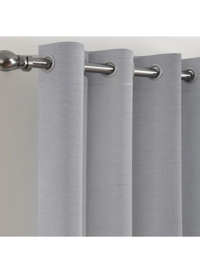 Home Box Amity Dupioni Extra Long Single Curtain 140 X 300 Cm