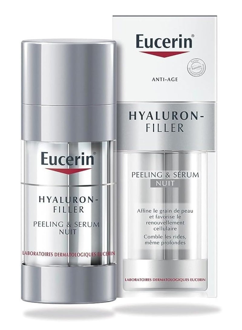 Eucerin hyaluron-filler peeling and night serum 30ml - Image 1