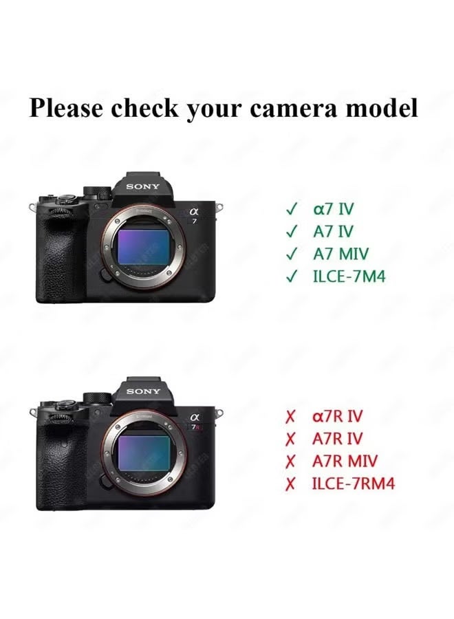 سجيت عبوة من قطعتين من واقي الشاشة لكاميرا سوني A7 IV ألفا 7 IV A7IV A7M4 A74، غطاء من الزجاج المقوى بسمك 0.3 مم، صلابة 9H، مضاد للخدش، مضاد للفقاعات - Image 2