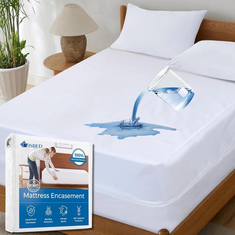 OSBED Premium Mattress Protector - Waterproof, Hypoallergenic, Deep Pocket Encasement (California King) - Image 1