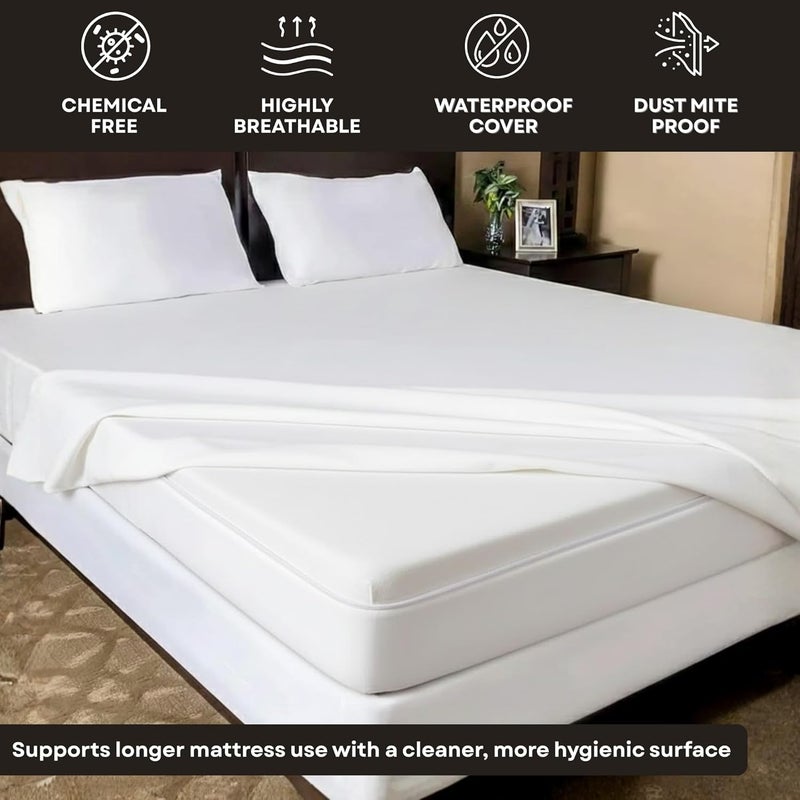 OSBED Premium Mattress Protector - Waterproof, Hypoallergenic, Deep Pocket Encasement (California King) - Image 4