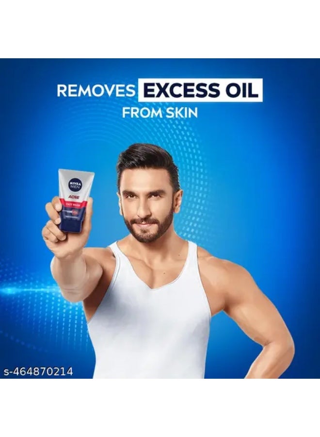 Nivea Men Acne Oil Clear Acne Defence Foam 100ml - Image 3