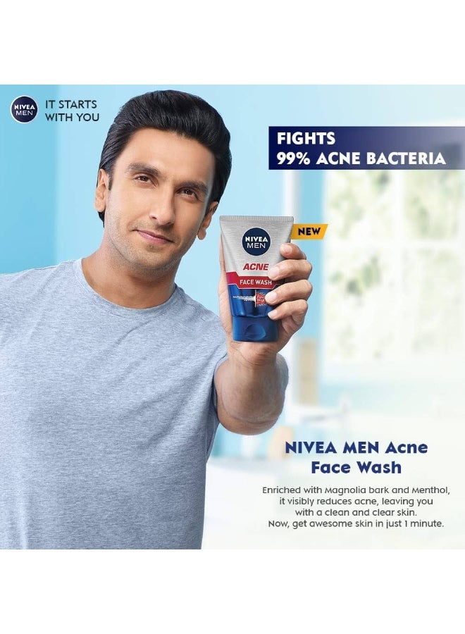Nivea Men Acne Oil Clear Acne Defence Foam 100ml - Image 2