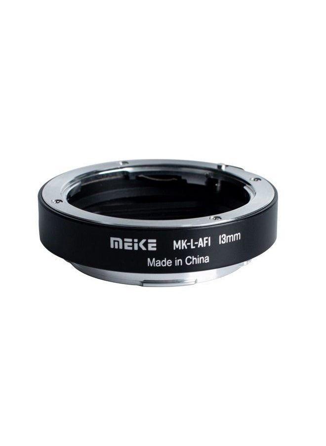Meike - L-AF1 Metal Auto Focus Macro Extension Tube Adapter Ring (13mm+18mm) for Panasonic Lumix Sigma Leica L-Mount Mirrorless Camera Such as S1 S1R S1H S5 FP - Image 1