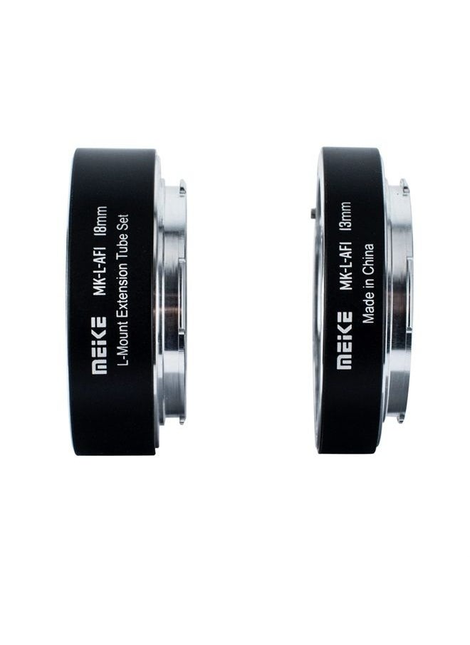 Meike - L-AF1 Metal Auto Focus Macro Extension Tube Adapter Ring (13mm+18mm) for Panasonic Lumix Sigma Leica L-Mount Mirrorless Camera Such as S1 S1R S1H S5 FP - Image 1