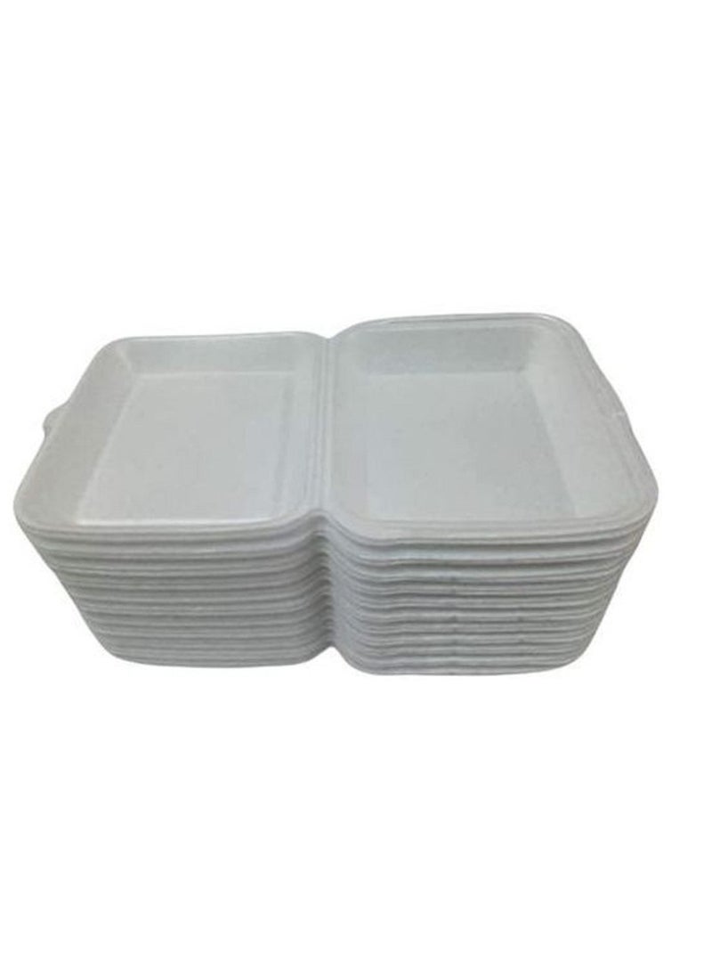 أطباق إسفنجية للاستخدام مرة واحدة مع غطاء - 25 قطعة - Image 1